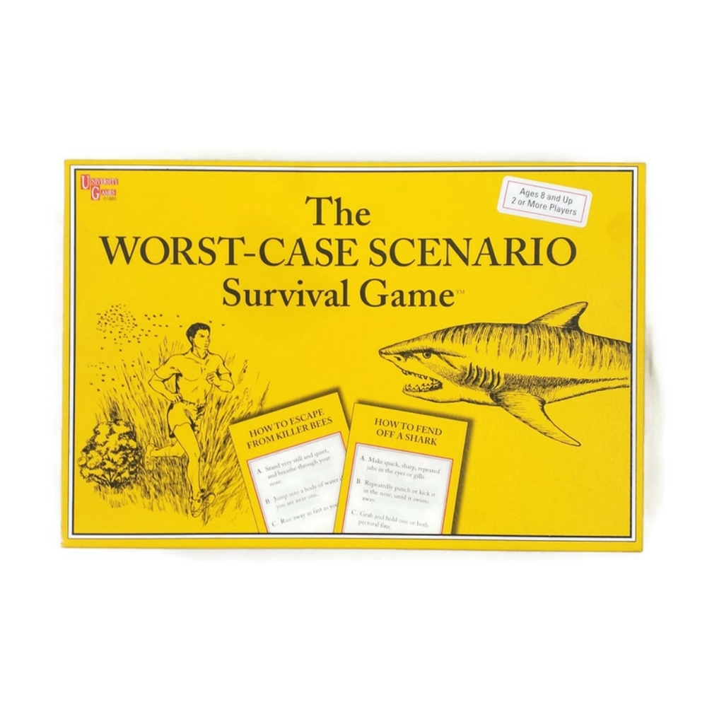 University Games 01880 The Worst-Case Scenario Survival Board Game Vintage 2001
